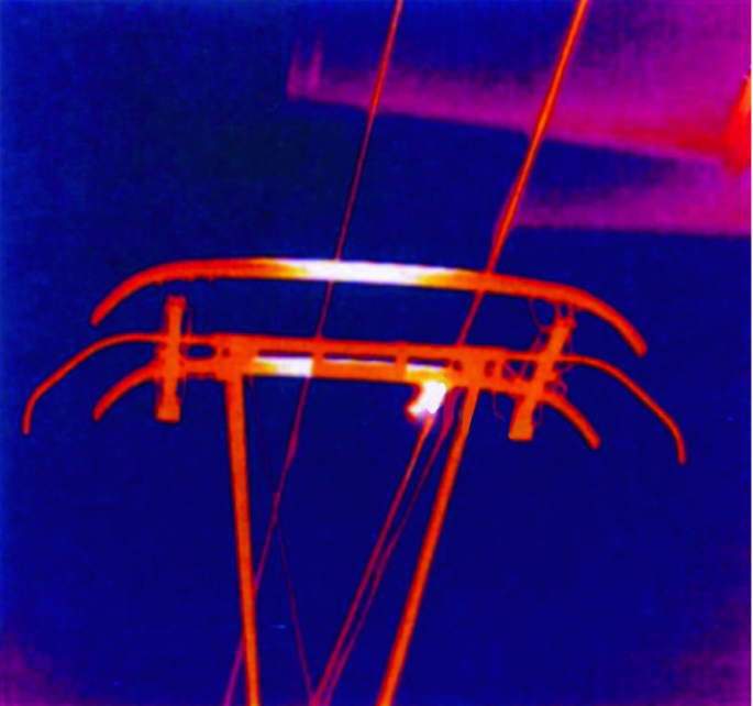 THERMAL OLIVER-G thermal imaging of overhead pantograph